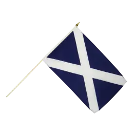Skotland vifteflag i stof (30x45 cm) - 