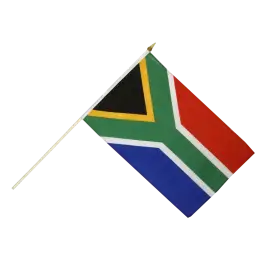 Sydafrika vifteflag i stof (30x45 cm) - 