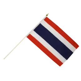 Thailand vifteflag i stof (30x45 cm) - 