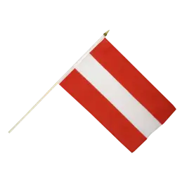 Østrig vifteflag i stof (30x45 cm) - 