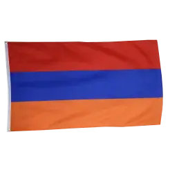 Armenien flag i stof (90x150 cm) - Stofflag 90x150 cm