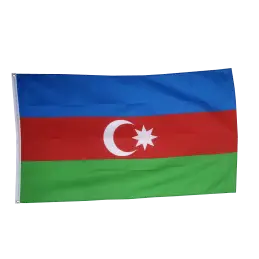 Aserbajdsjan flag i stof (90x150 cm) - Stofflag 90x150 cm