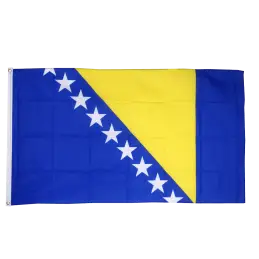 Bosnien flag i stof (90x150 cm) - 