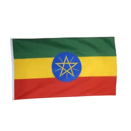 Etiopien flag i stof (90x150 cm) - 