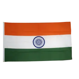 Indien flag i stof (90x150 cm) - 