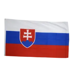 Slovakiet flag i stof (90x150 cm) - 