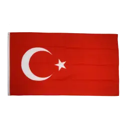 Tyrkiet flag i stof (90x150 cm) - 
