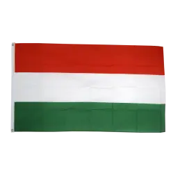 Ungarn flag i stof (90x150 cm) - 