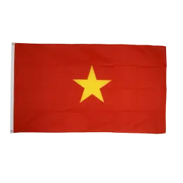 Vietnam flag i stof (90x150 cm) - 