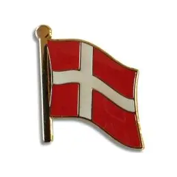Emblem Danmark - Enkelt flag