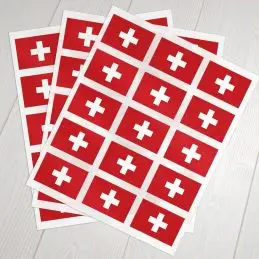 Klæbeflag Schweiz - Klistermærker