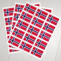 Klæbeflag Norge - Klistermærker