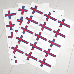 Klæbeflag Færøerne - Klistermærker