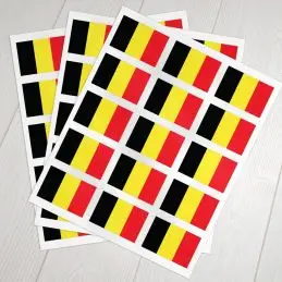 Klæbeflag Belgien - 
