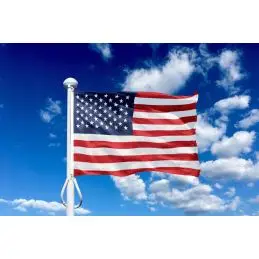 USA 225 cm, 8-9 mtr. flagstang - 