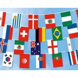 Flagranke, VM 2018 i stof (15x22 cm) - Roligan udstyr