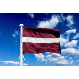 Letland 150 cm, 5-6 mtr. flagstang - National flag