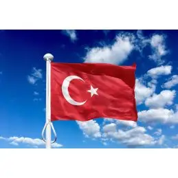 Tyrkiet 150 cm, 5-6 mtr. flagstang - 