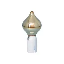 Flagknop løgformet guld 135/50 mm - Tilbehør