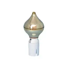 Flagknop løgformet guld 150/65 mm - Tilbehør