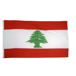 Libanon flag i stof (90x150 cm) - new-testing-category